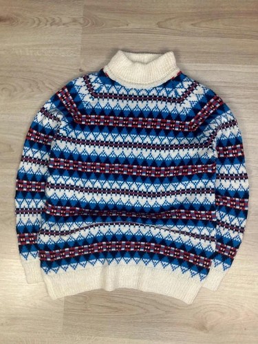 Pull maille vintage 100 laine - vintage, 100%