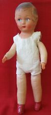 POUPEE SUPOSEE HUARD 36 CM  TETE EN COMPOSITE, CORPS TISSU, PAILLE  AVANT GUERRE