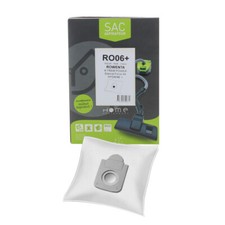 Sacs microfibres adaptable par 4 HYGIENE + HERO06+ pour Aspirateur MOULINEX, ROW