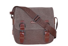 KATANA petit sac à bandoulière unisexe toile garni cuir réf 6581 (3 coul.disp)