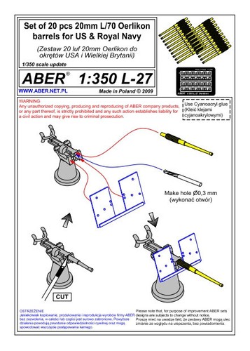 Aber 350 027 canons 20 - l-027 canons,