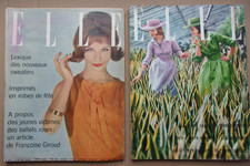 " ELLE " lot de 5 numéros années 50 : Marilyn Monroe-Tintin-Françoise Sagan-Mode
