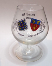 VERRE à DÉGUSTATION SAINT VINCENT TOURNANTE vougeot gilly les citeaux 1983