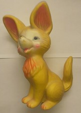 Figurine Pouet Renard jaune Delacoste Vintage A-33 no Disney Mickey Bambi Nain