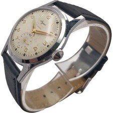 Anjax 33.5mm 1950s  Mécanique Cupillard 233 LEBROCANTHEURE MONTRE VINTAGE WATCH