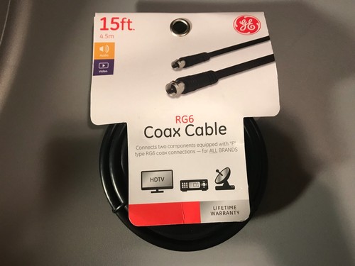 Rg6 coaxial cable - coaxial, 15ft
