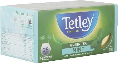 Thé vert tetley mint 5 - thé,