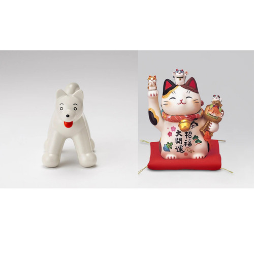 Seto ware figurine - figurine, chien