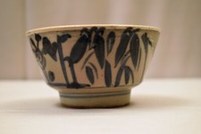 Ancien Chinois Ming Dynastie Bleu & Blanc Bol Swatow Zhangzhou Article Collect