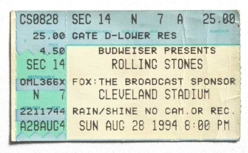 Billet concert ticket stub the - ticket,