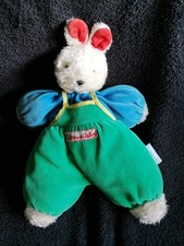 Doudou peluche lapin velours