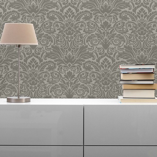 Papier peint baroque alessia - papier,