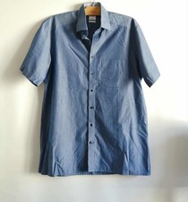 Chemisette bleue coton regular T40 Olymp (4508023)