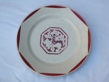 Assiette plate art déco
