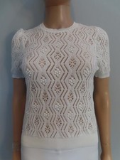 Christian Dior White Open Knit