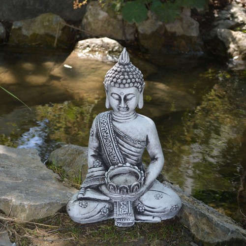 Grand bouddha porte bougie - bouddha, en