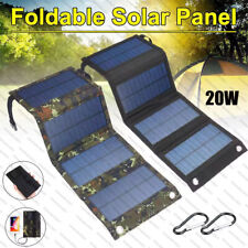 20W Portable Panneau Solaire Pliable Chargeur Pour Téléphones Tablette Camping