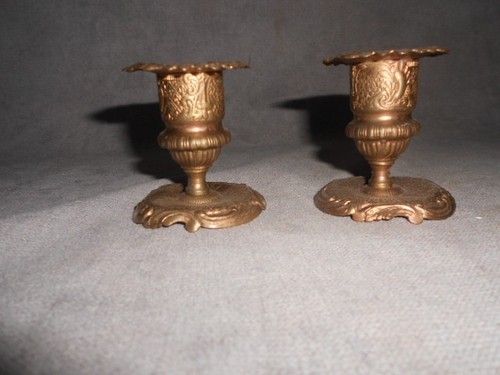 Paire petits bougeoirs - paire,