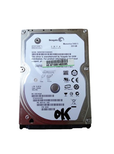 Disque dur hdd 320go - 2.5, pc