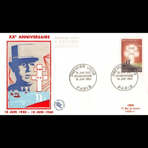 Fdc 20e anniversaire de - -,