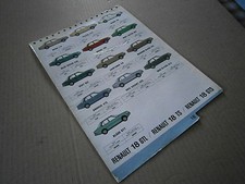 Catalogue  pub auto prospectus catalogue teintier couleur Renault R 18 GTL TS GT