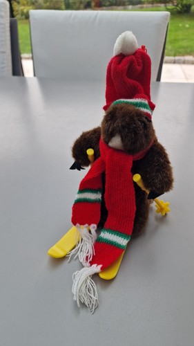 Peluche marmotte skieuse - marmotte,
