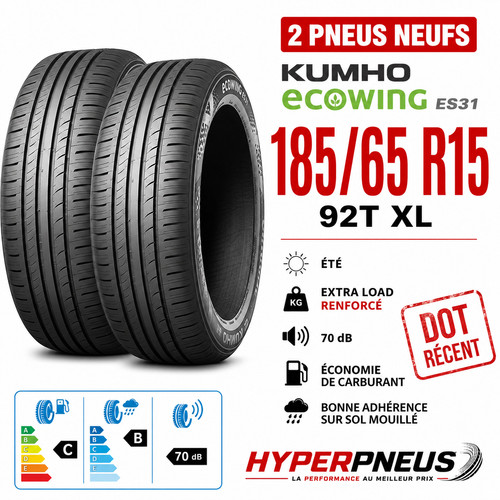 Kumho ecowing es31 185 - 2x, 185/65
