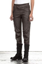 Pantalon Cargo En Cuir NOVE
