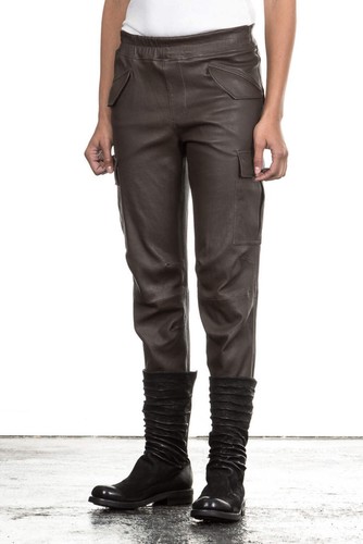 Pantalon cargo cuir - pantalon,