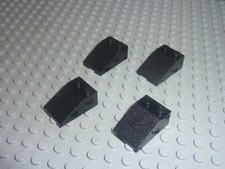 4 x LEGO Black slope brick