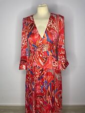 robe zara orange à fleurs