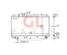 Pour TOYOTA RAV 4 II XA20 2000-2003 Radiateur Refroidissement Du Moteur