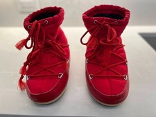 MOON BOOT: Icon Low Red Nylon