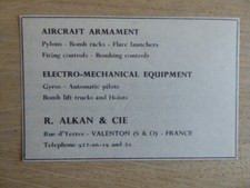 6/1965 PUB R ALKAN AIRCRAFT EQUIPMENT ARMAMENT BOMB RACK PYLON FLARE LAUNCHER AD