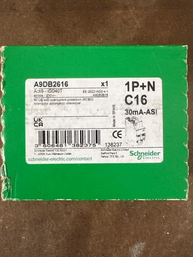 Schneider a9db2616 disjoncteur - schneider,