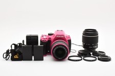 PENTAX k-50 16.2 Caméra SLR Numérique Mp Objectif Set Rose Avec 2lens [NM] #