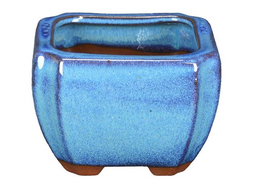 Pot bonsaï carré grès - bonsaï, en