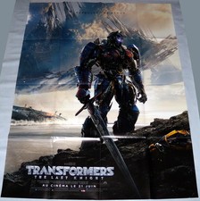 TRANSFORMERS 5 THE LAST KNiGHT Michael Bay Wahlberg LARGE French POSTER teaser