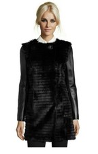JEKEL Black Quilted Rabbit Fur