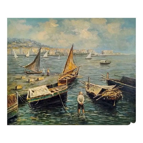 Peint main huile sur - main,