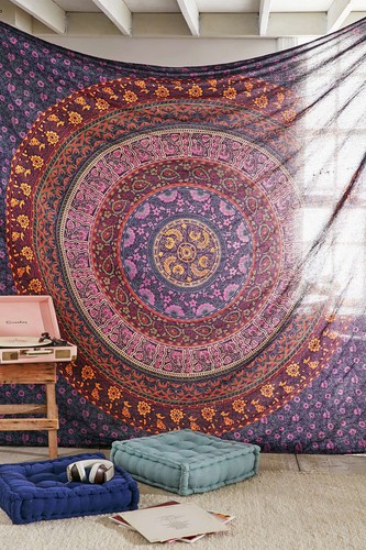 Tenture mural indien hippie - indien,