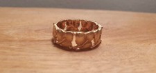 Gold Ring Oak Leaf Band Signed M. BUCCELLATI - Mario Buccellati