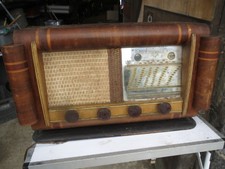 Ancien poste radio bois  vintage années 1960 ancienne radio lampe
