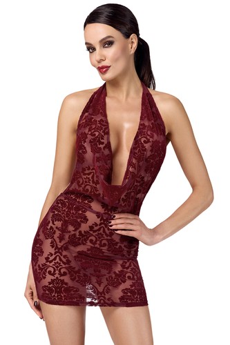 Mini robe dos tulle - mini, en