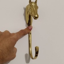 porte-manteau en Laiton forme tête de cheval     