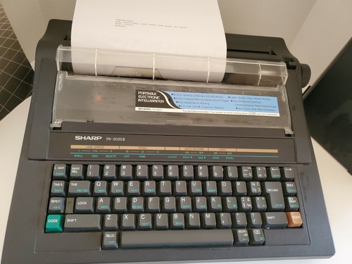 Sharp 3020 intelliwriter - sharp,