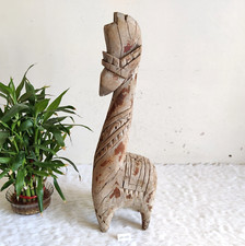 Statue De Girafe En Bois