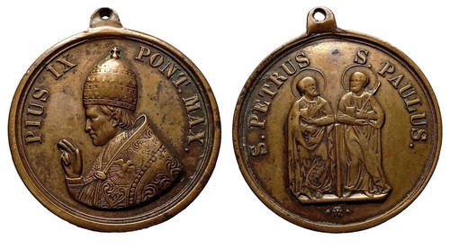 Médaille pape pie ix - médaille,