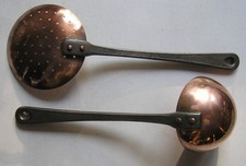 LOT PASSOIRE  LOUCHE CUIVRE /METAL  HAVARD VILLEDIEU