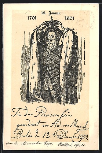 Roi prusse pose sa - le,